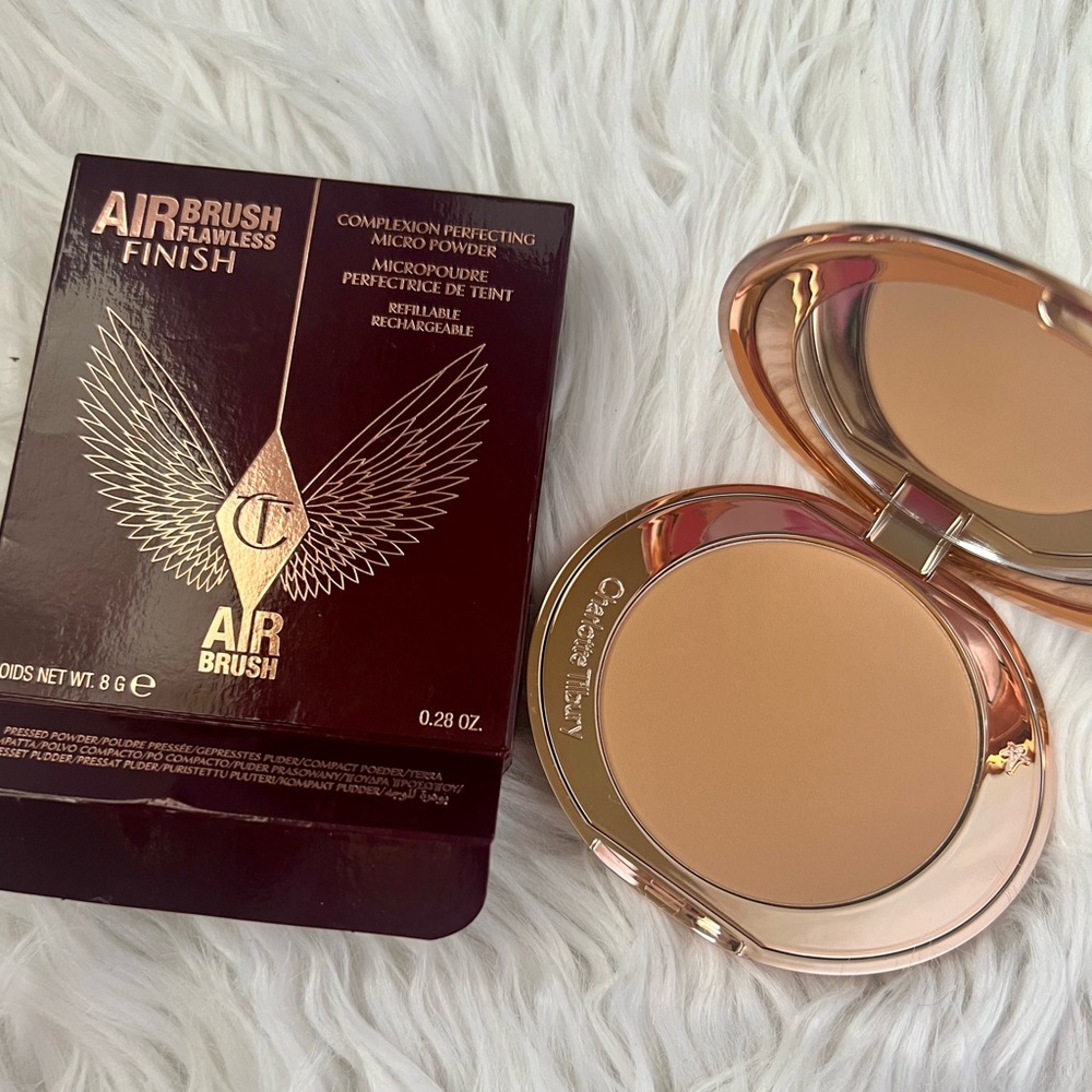 ‼️⭐️NEW IN BOX⭐️‼️ CHARLOTTE TILBURY | AIRBRUSH FLAWLESS FINISH POWDER | TAN